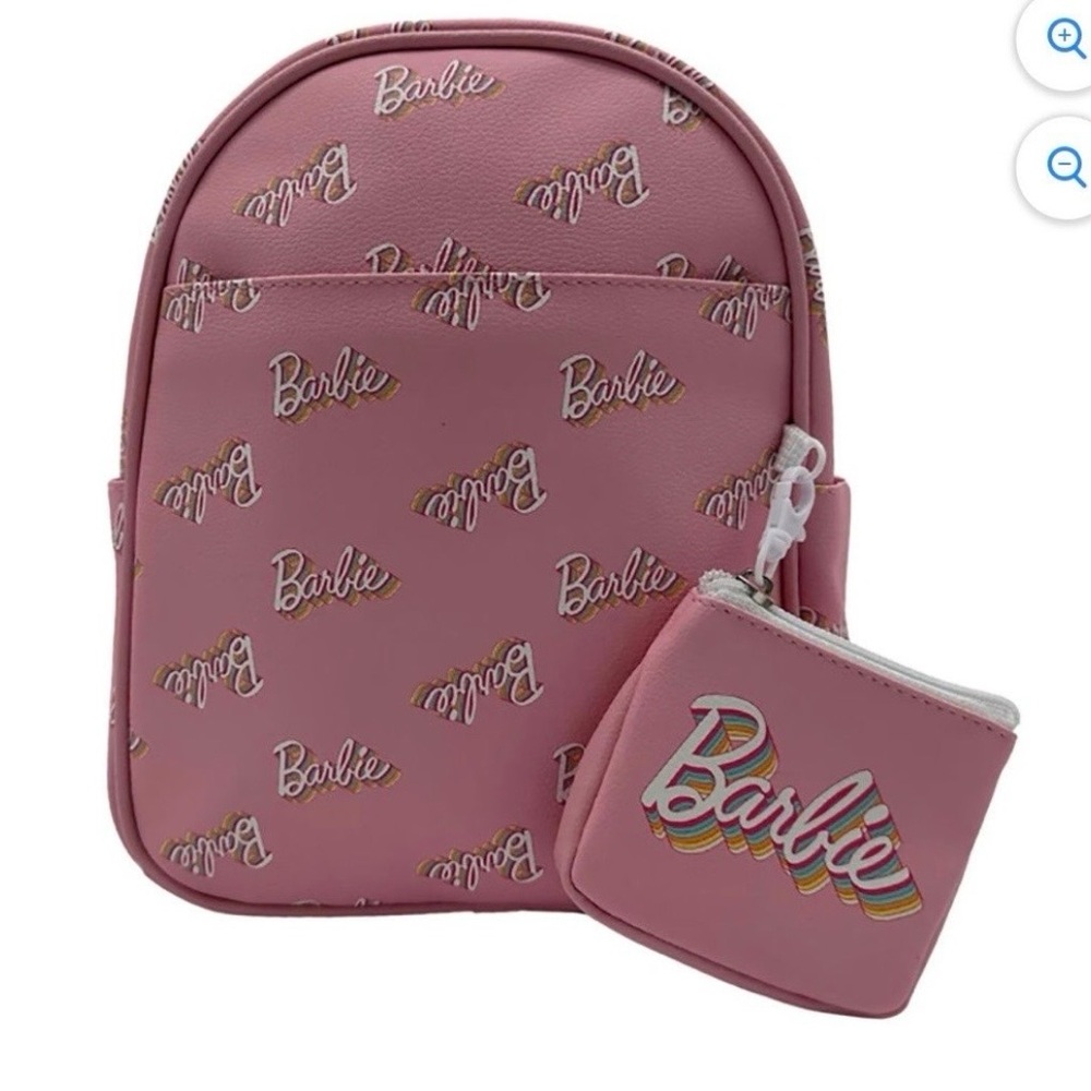 Barbie Pink Backpack with Coin Pouch